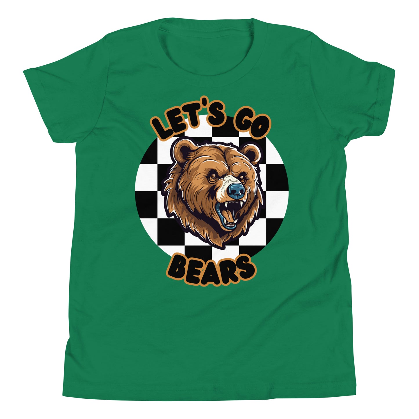 Bears Youth Short Sleeve T-Shirt (checkered)