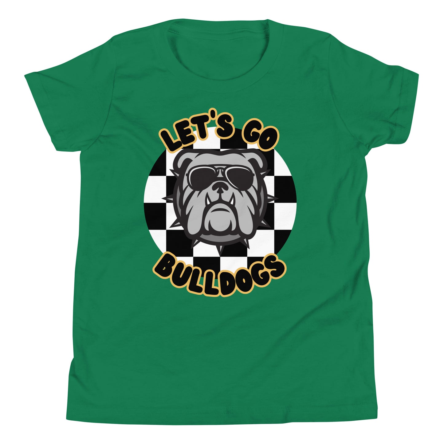 Bulldogs Youth Short Sleeve T-Shirt (Checkered)