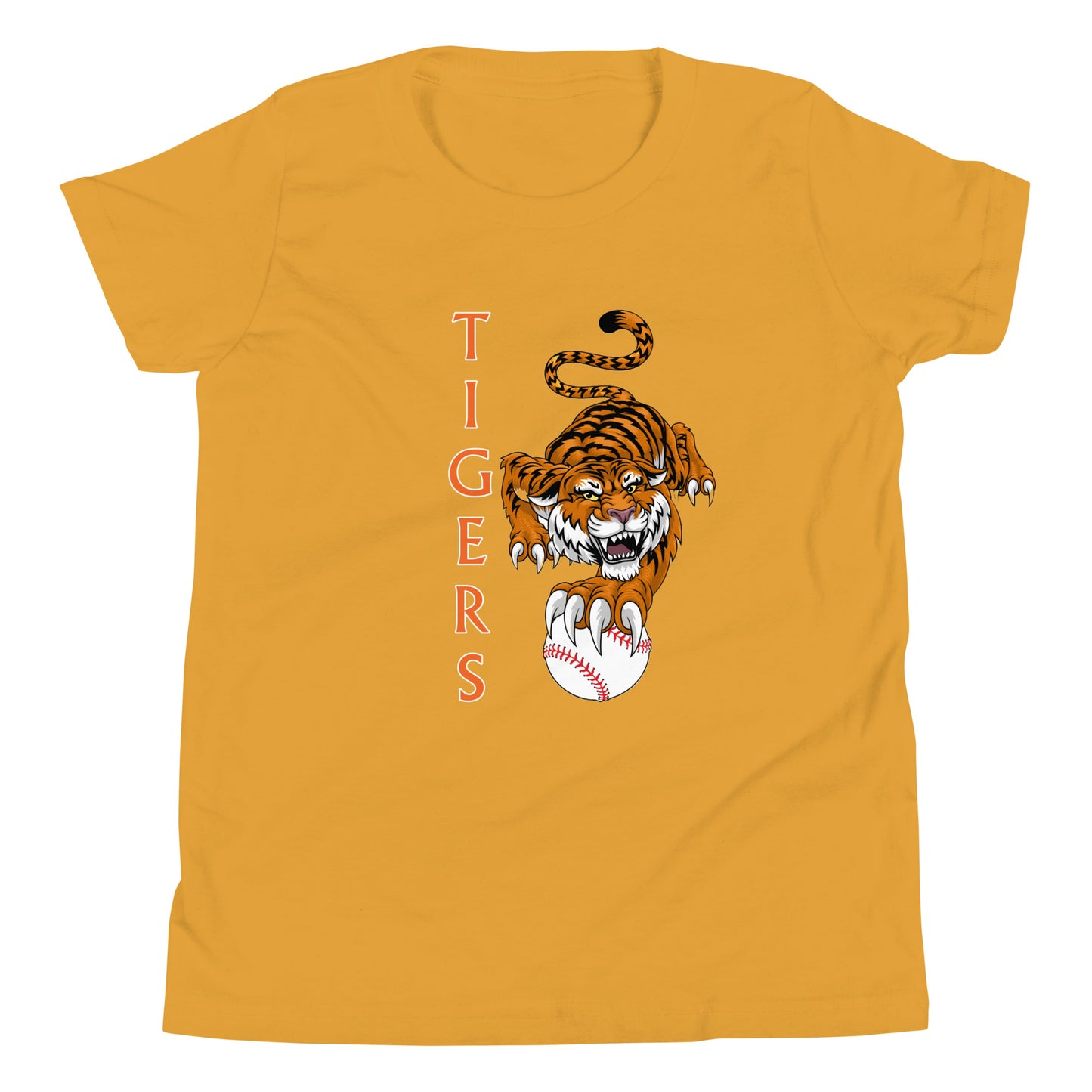 Tigers Baseball Youth Short Sleeve T-Shirt