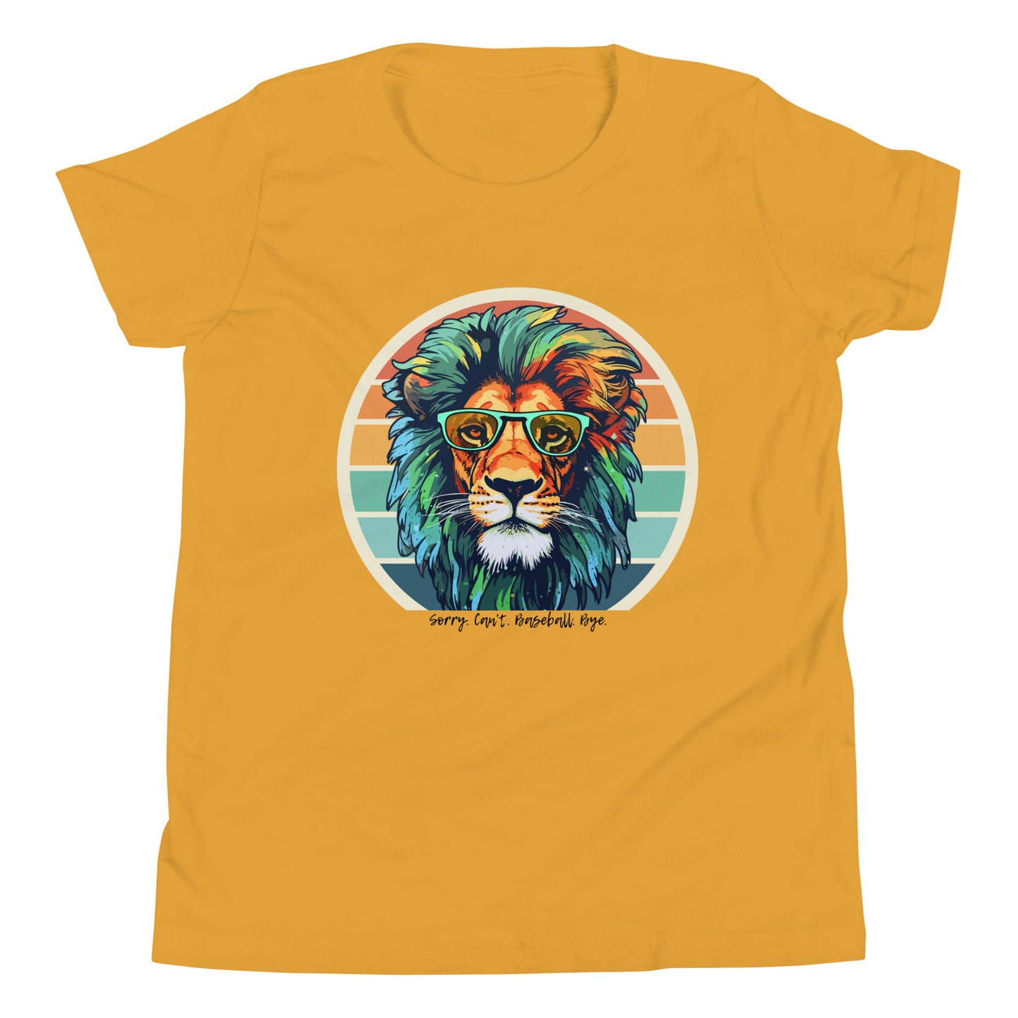 Lions Youth Short Sleeve T-Shirt (Sorry Can't Baseball Bye)