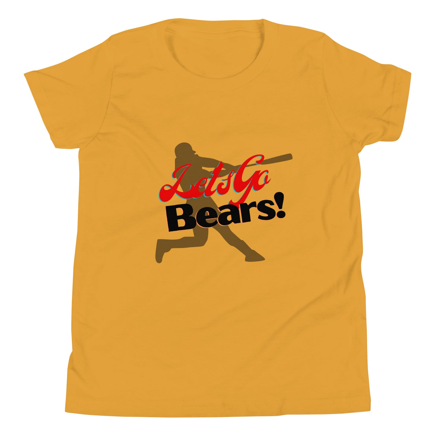 Bears Youth Short Sleeve T-Shirt (Lets Go Baseball)