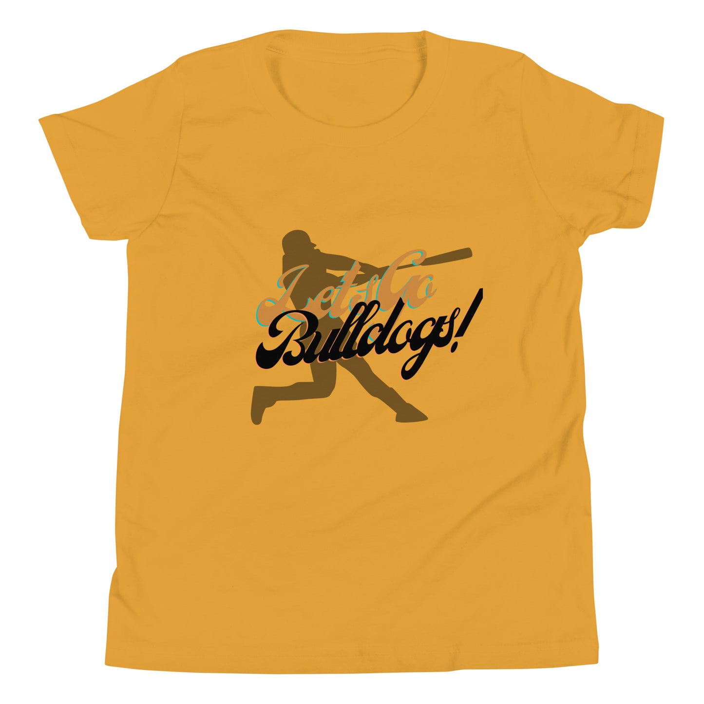 Bulldogs Youth Short Sleeve T-Shirt (Lets Go Baseball)