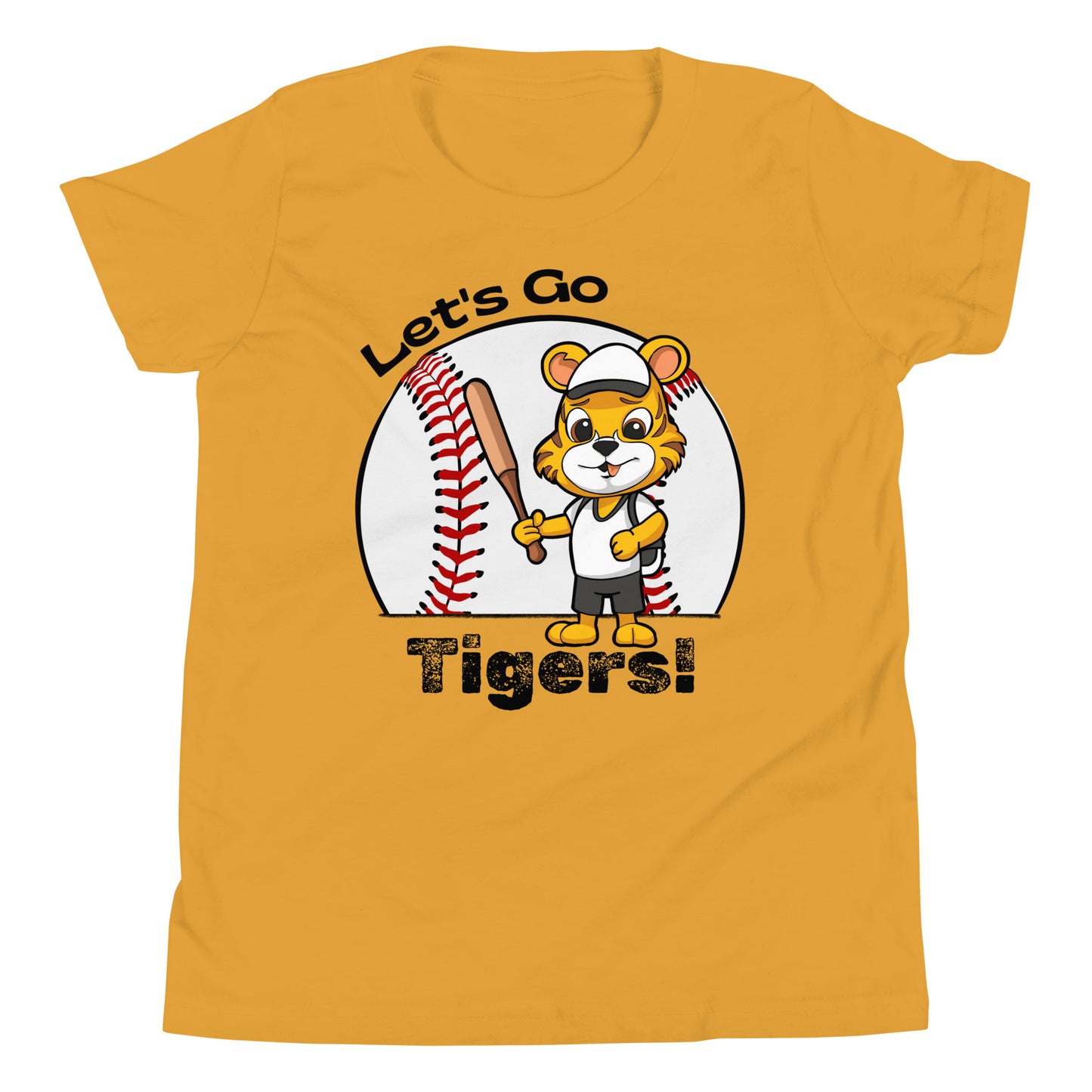 Tigers Baseball Youth Short Sleeve T-Shirt