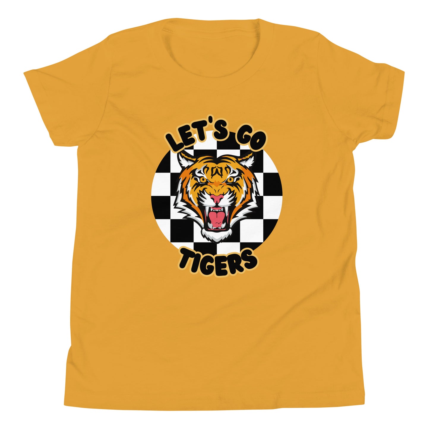 Tigers Youth Short Sleeve T-Shirt (checkered)