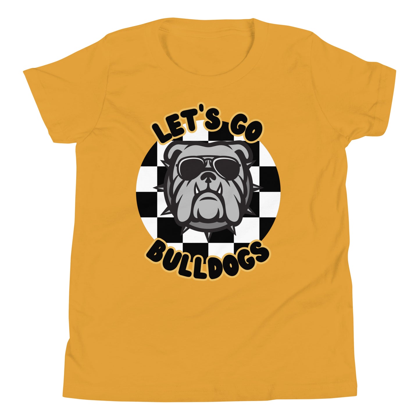 Bulldogs Youth Short Sleeve T-Shirt (Checkered)