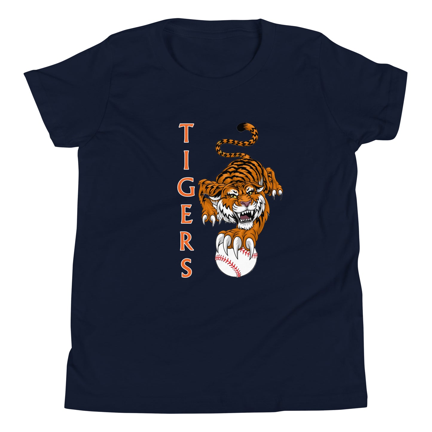 Tigers Baseball Youth Short Sleeve T-Shirt