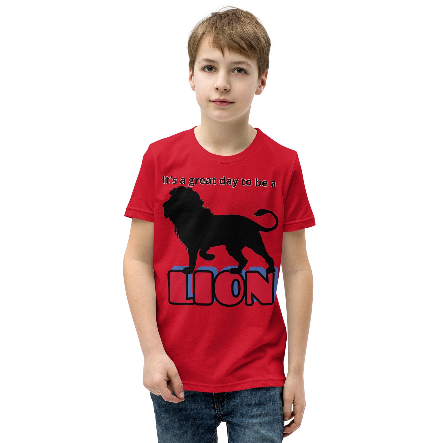 Lions Youth Short Sleeve T-Shirt (Great Day) Bella Canvas