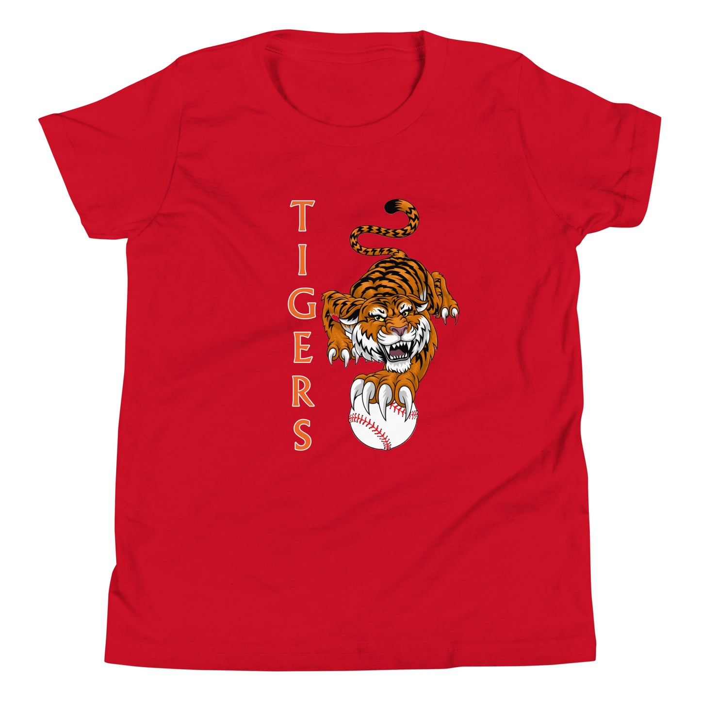 Tigers Baseball Youth Short Sleeve T-Shirt