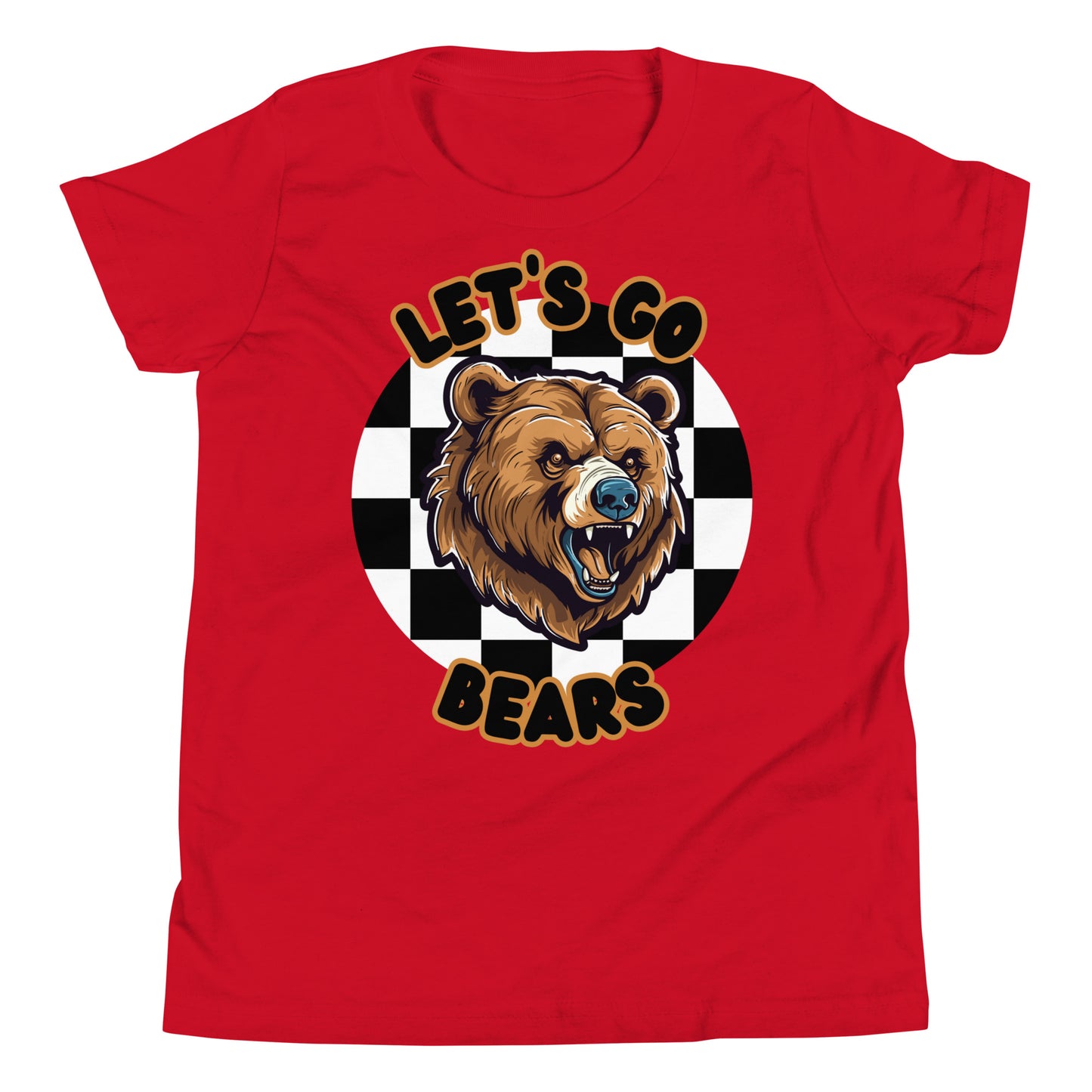 Bears Youth Short Sleeve T-Shirt (checkered)