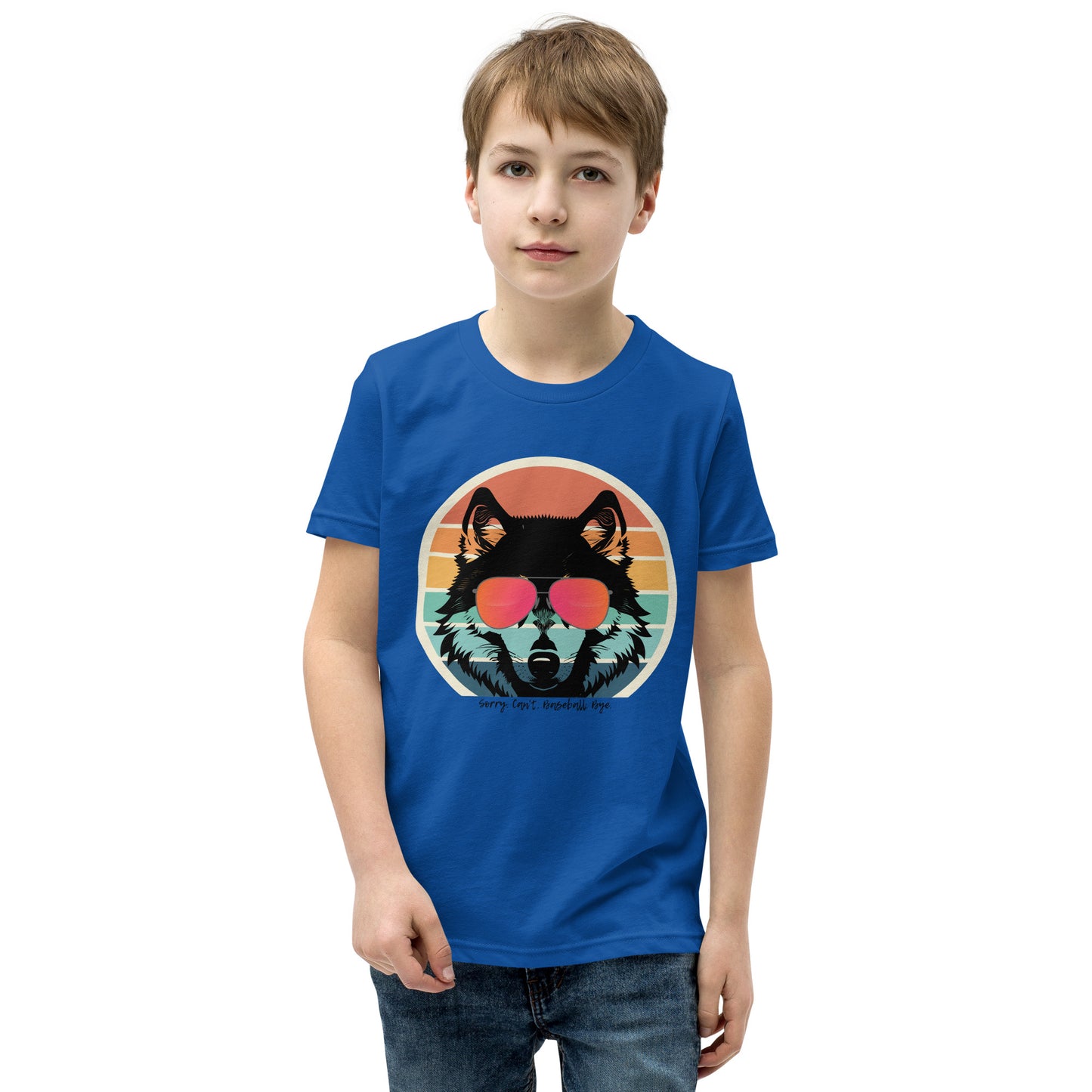 Wolves Youth Short Sleeve T-Shirt (Sorry Can't Baseball Bye)