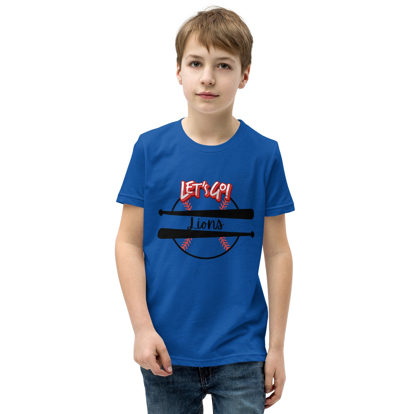 Lions Baseball Youth Short Sleeve T-Shirt