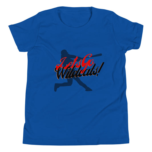 Wildcats Youth Short Sleeve T-Shirt (Lets Go Baseball)