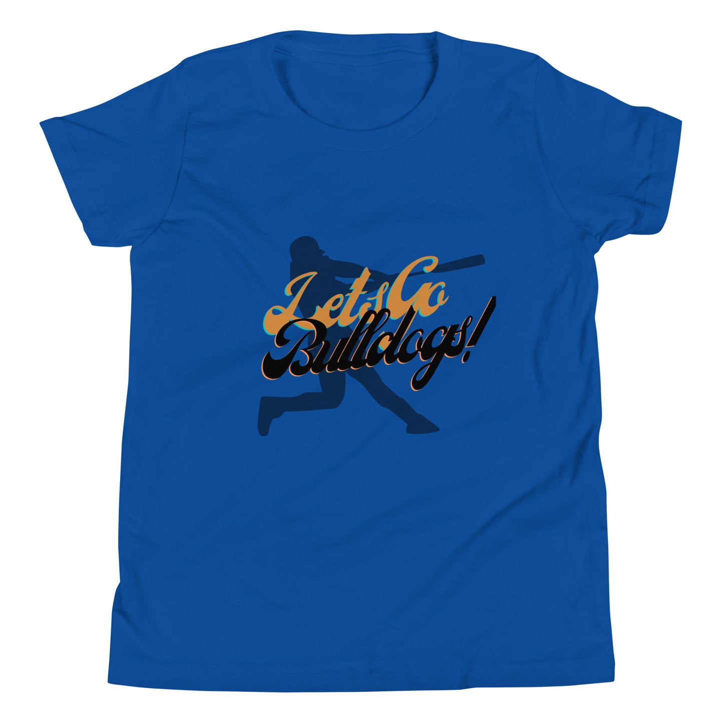 Bulldogs Youth Short Sleeve T-Shirt (Lets Go Baseball)