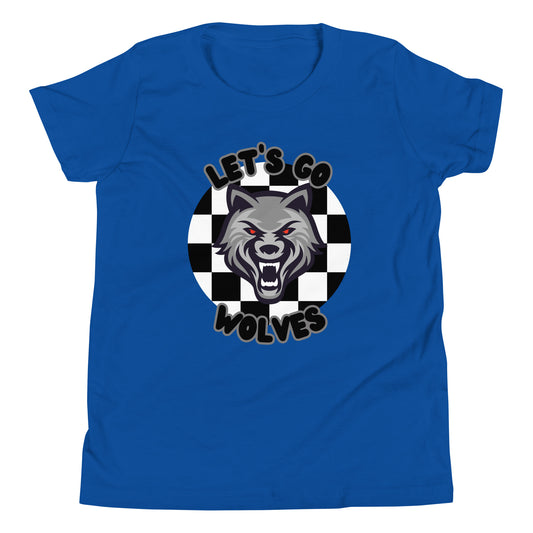 Wolves Youth Short Sleeve T-Shirt (checkered)