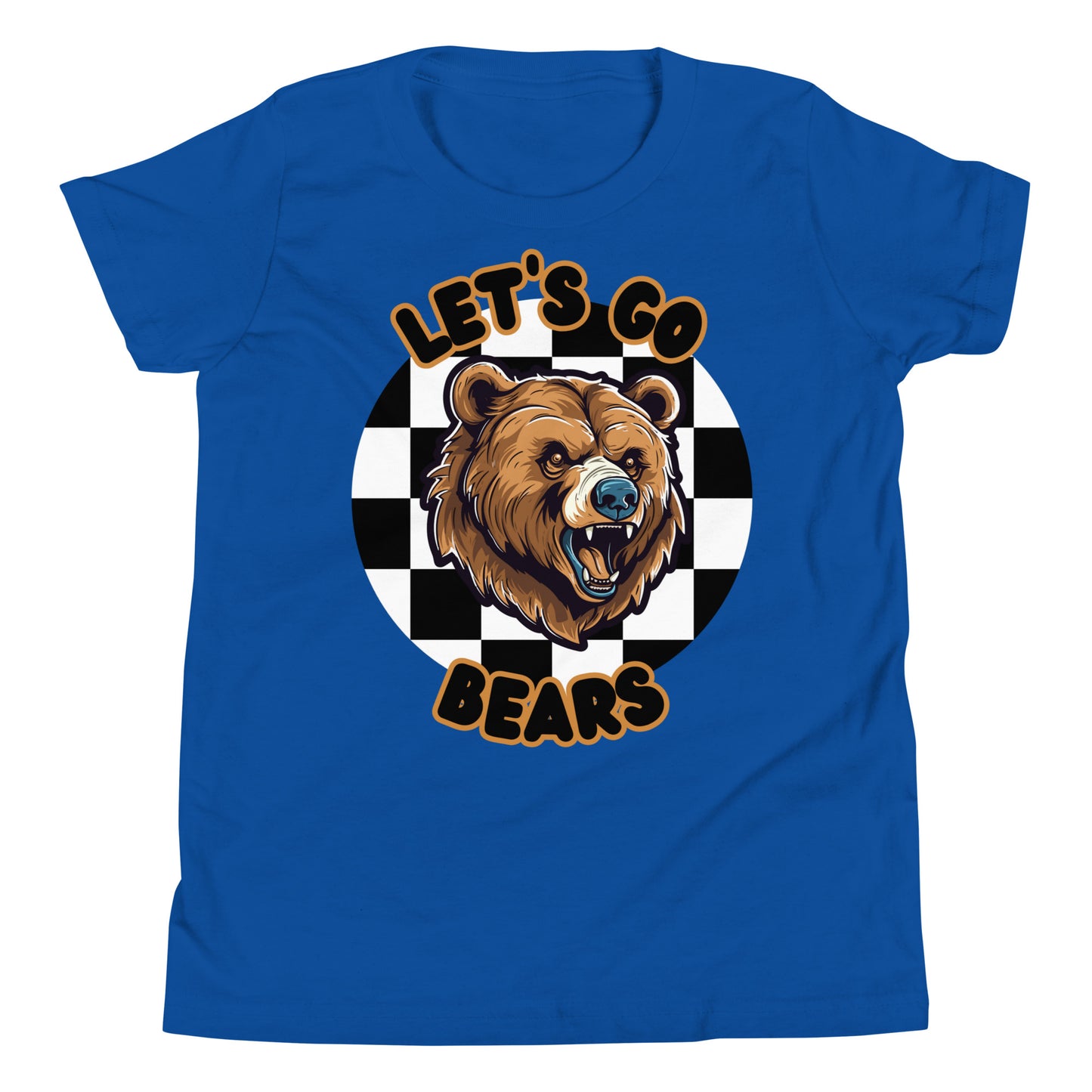 Bears Youth Short Sleeve T-Shirt (checkered)