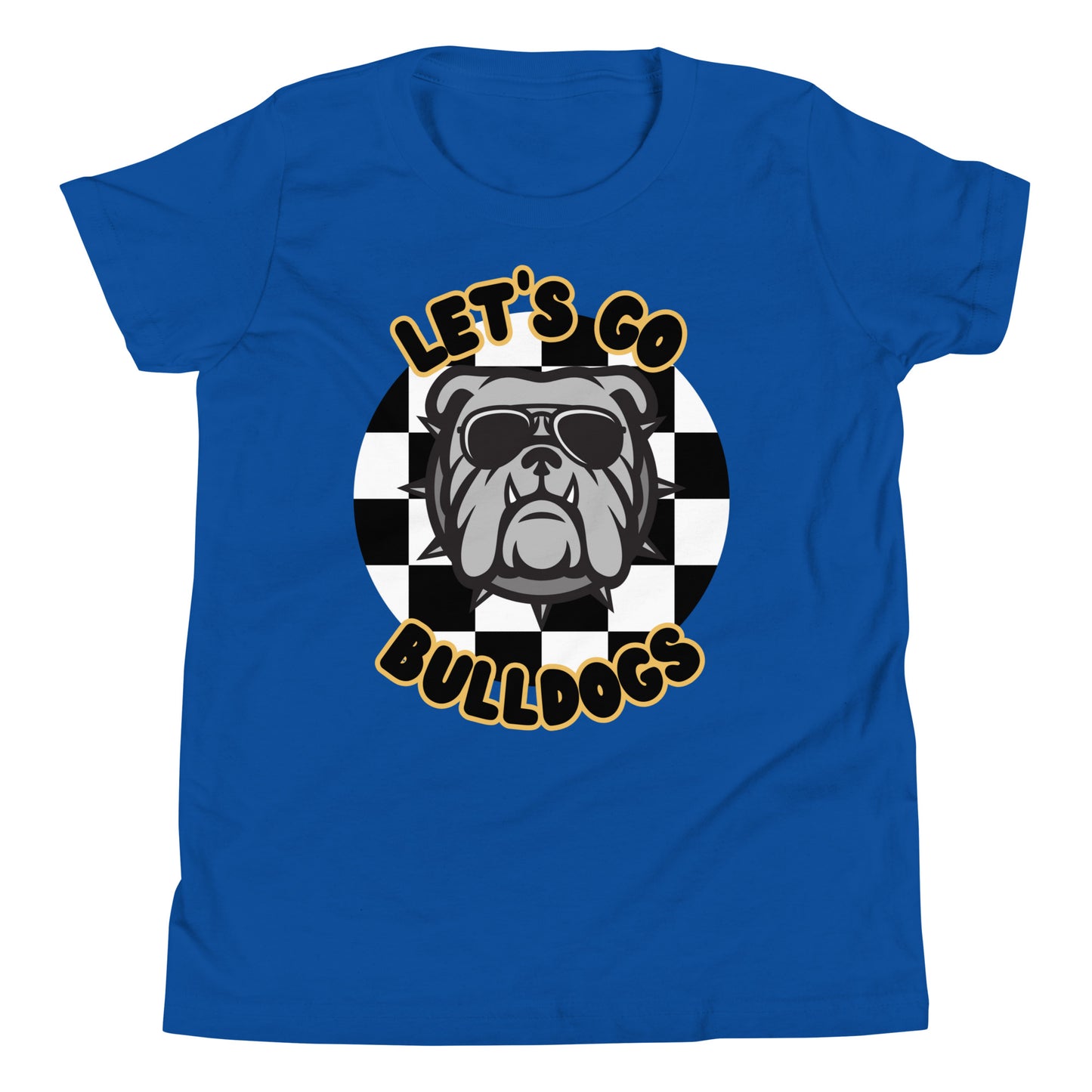 Bulldogs Youth Short Sleeve T-Shirt (Checkered)