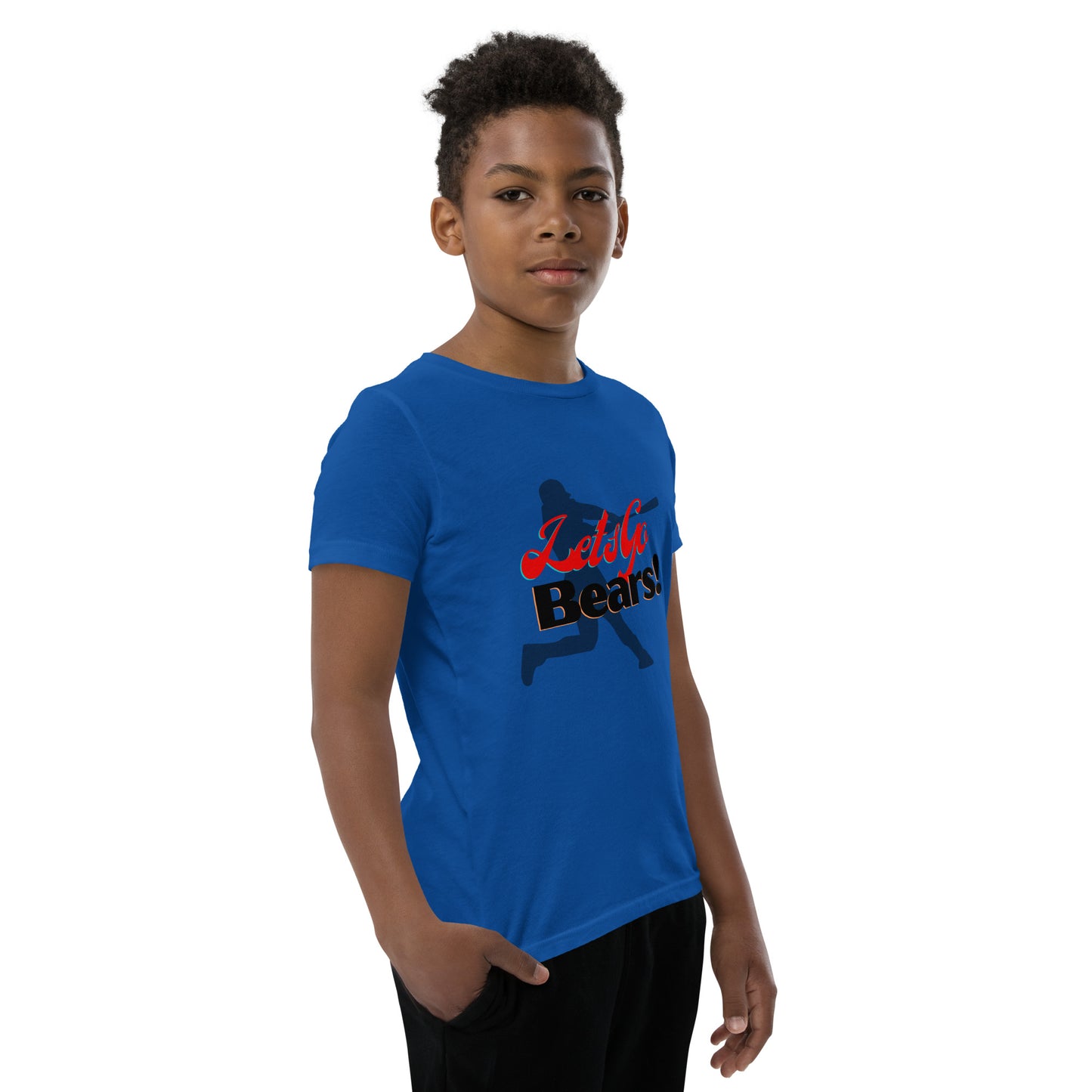 Bears Youth Short Sleeve T-Shirt (Lets Go Baseball)