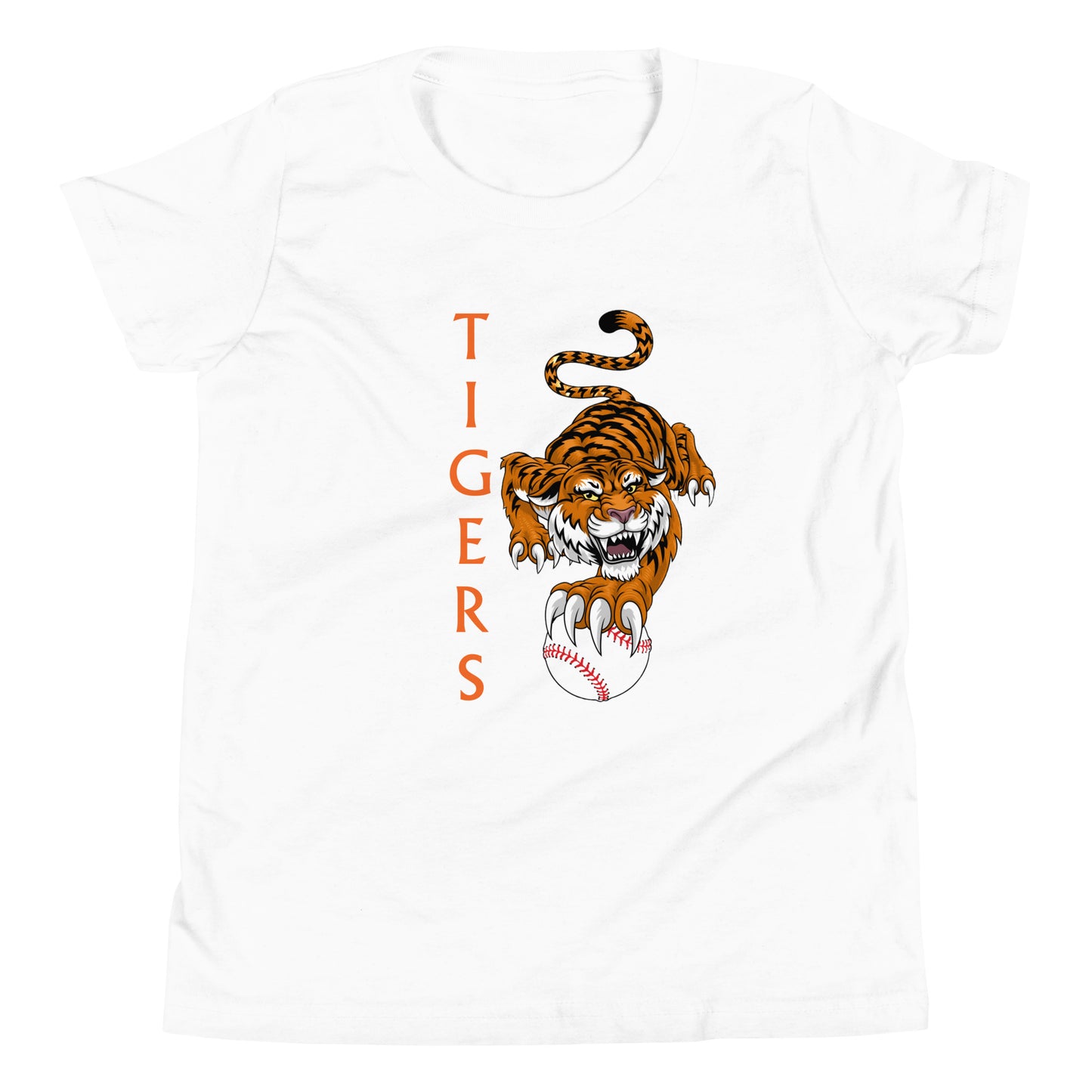 Tigers Baseball Youth Short Sleeve T-Shirt