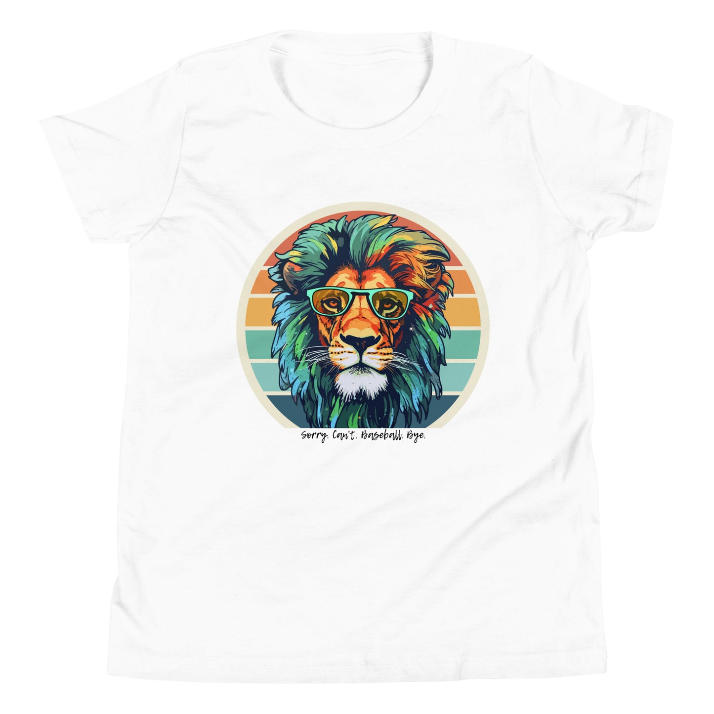 Lions Youth Short Sleeve T-Shirt (Sorry Can't Baseball Bye)