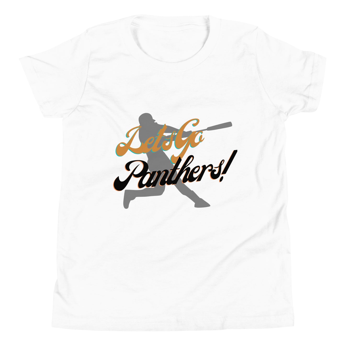 Panthers Youth Short Sleeve T-Shirt (Let's Go Baseball)