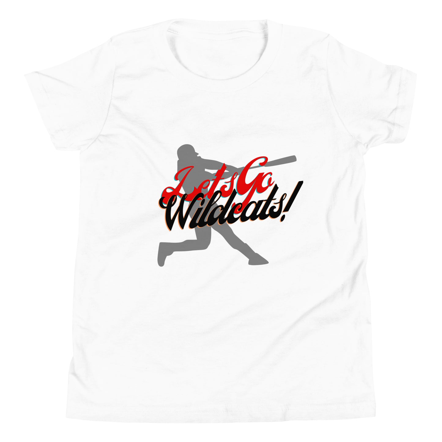 Wildcats Youth Short Sleeve T-Shirt (Lets Go Baseball)