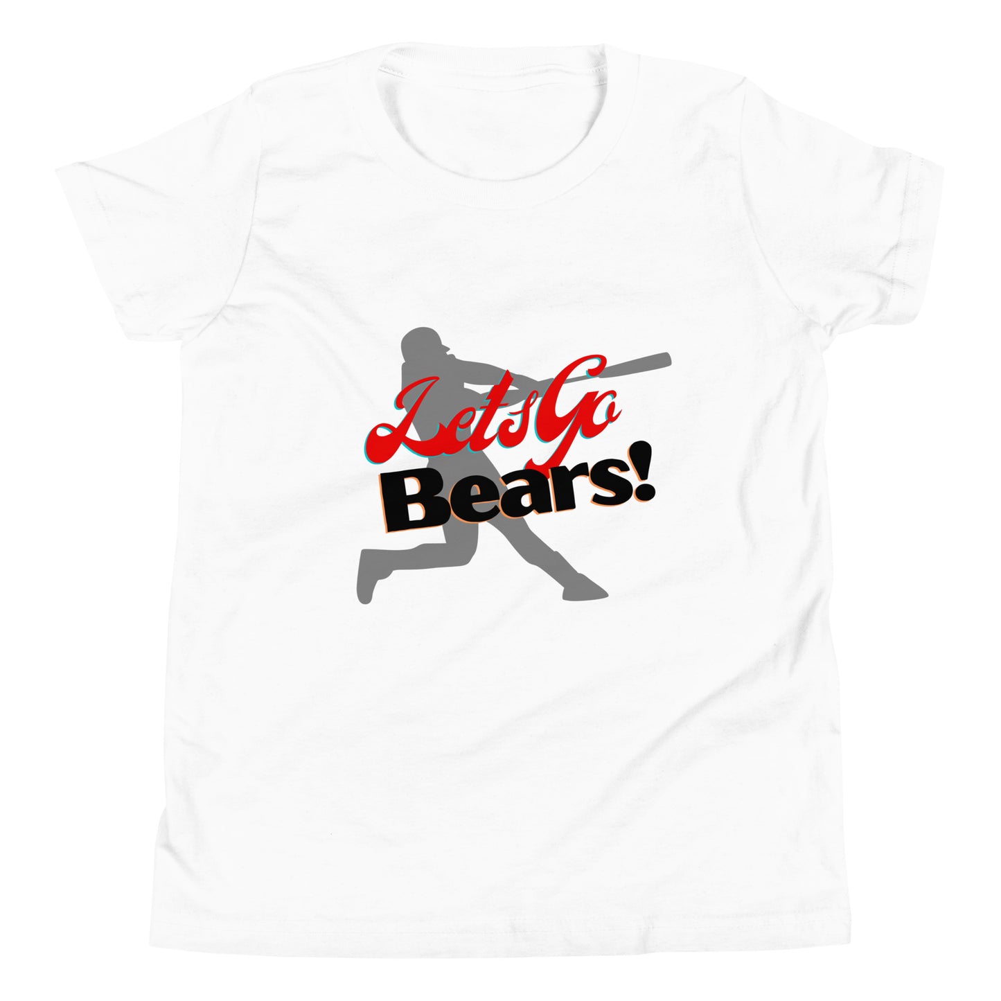 Bears Youth Short Sleeve T-Shirt (Lets Go Baseball)