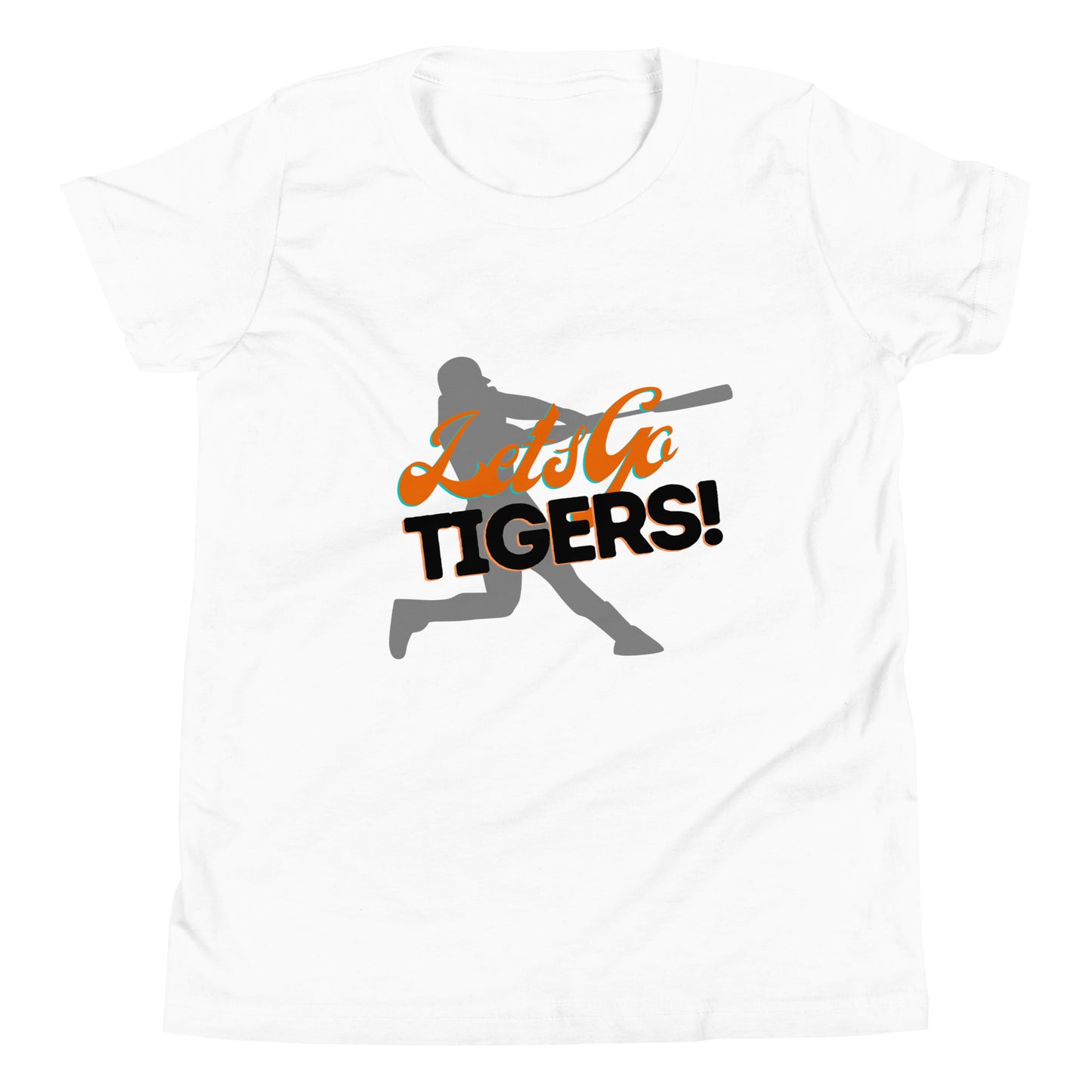 Tigers Youth Short Sleeve T-Shirt (Lets Go Baseball)