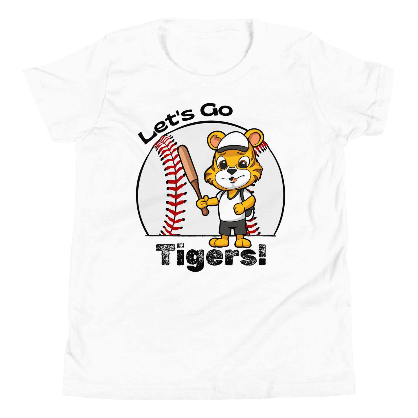 Tigers Baseball Youth Short Sleeve T-Shirt