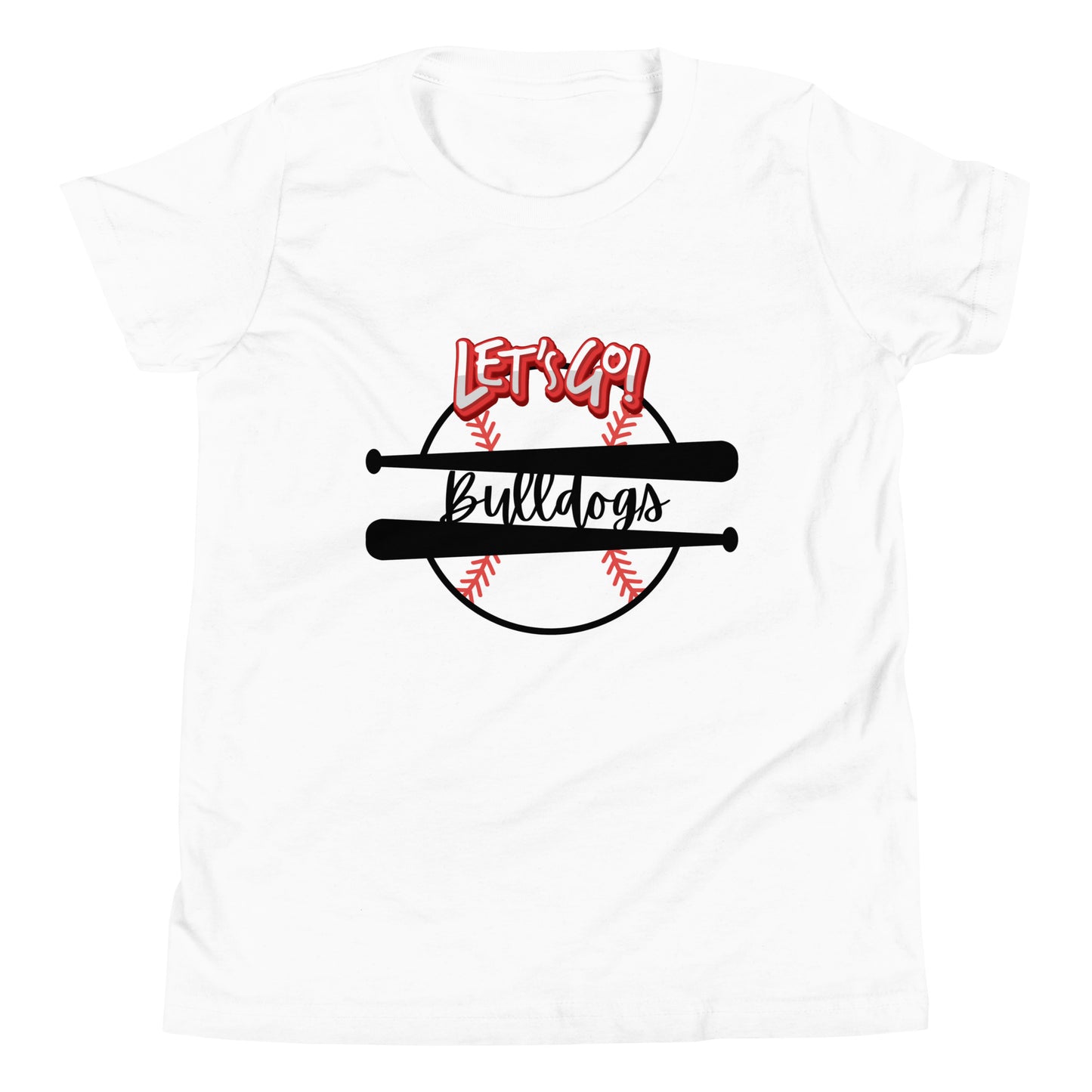 Bulldogs Youth Short Sleeve T-Shirt (Lets Go Baseball)